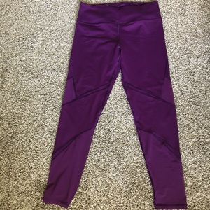 VS SPORT plum high waisted knockout mesh leggings